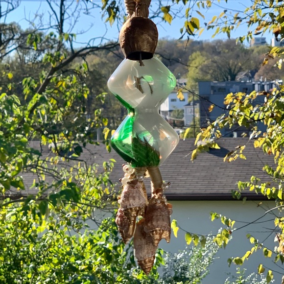 Hour Glass & Pearls Seashells Wind Chime - Picture 7 of 10